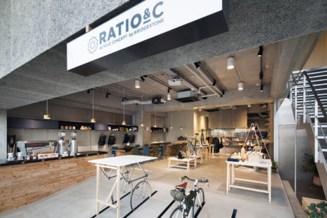 サムネイル:TANK＋POINTによる、東京・外苑前の、ブリヂストンサイクルのコンセプトショップ「RATIO &C」