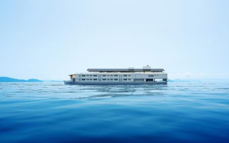 サムネイル:堀部安嗣が、瀬戸内で運用される宿泊型の小型客船「ガンツウ」をデザイン